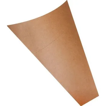 Jednorázové nádobí Toppapír Kartonový kornout na palačinku kraft 100ks