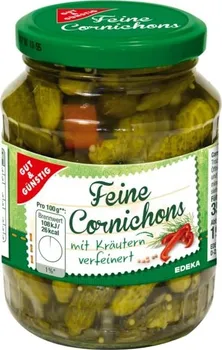 Nakládaná potravina Gut & Günstig Feine Cornichons  350 g s bylinkami