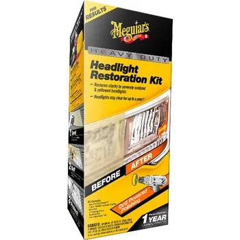 G2980 Meguiar's Heavy Duty Headlight Restoration Kit - kompletní sada na renovaci silně poškozených světlometů