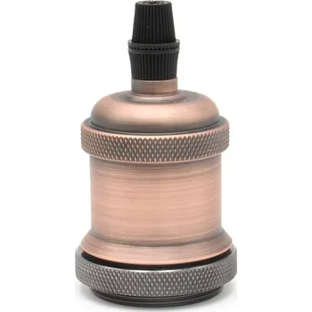 Objímka na žárovku Objímka retro E27 HQL C, antická měď