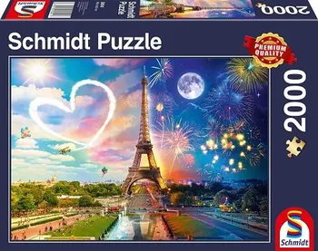 Puzzle Schmidt Paříž ve dne, v noci 2000 dílků