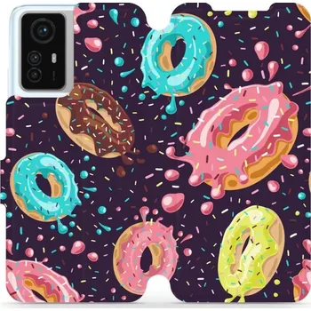 Pouzdro na mobilní telefon Flipové pouzdro Mobiwear - Xiaomi Redmi Note 12S - VP19S Donutky (Knížkové flip pouzdro, obal, kryt na mobil Xiaomi Redmi Note 12S - VP19S Donutky, materiál Umělá kůže + TPU - ochrana 360°, stojánek, silikonová vanička, magnetické zavírání)
