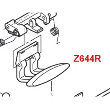 Zavazadlo na motocykl Z 644r tlačítko víka kufru givi horní - červená