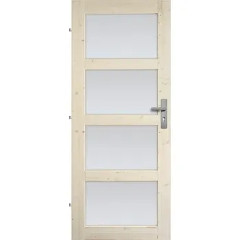 Interiérové dveře Interiérové dveře masivní Lizbona prosklené, 60 L, borovice