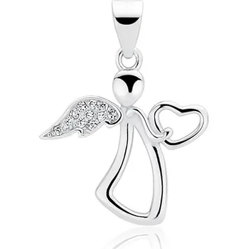 Přívěsek Olivie Stříbrný přívěsek ANDĚL se srdíčkem 2286 Ag 925; ≤1,1 g.