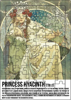 Puzzle Presco Group Puzzle Alfons Mucha Princezna 54 dílků