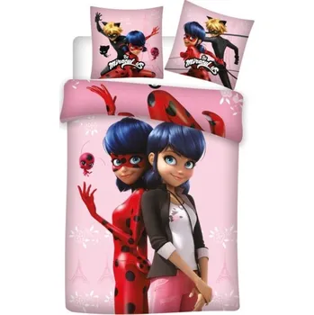 Povlečení Růžové oboustranné povlečení Miraculous Velikost: ONE SIZE