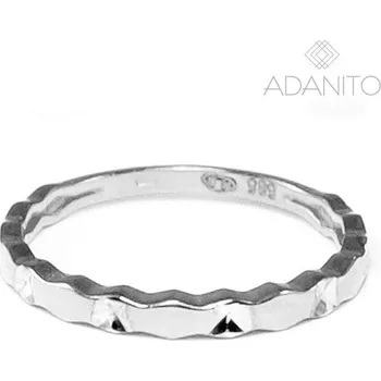 Prsten Zlatý prsten z bílého zlata