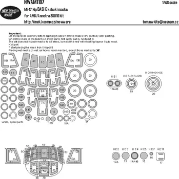 Plastikový model New Ware 1/48 Mask Mi-17 Hip BASIC (AMK/ANNETRA)