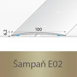 PROFIL Team - Přechodový profil 100 mm, oblý - samolepící Barva dekoru: šampaň E02, Délka lišty: 200 cm