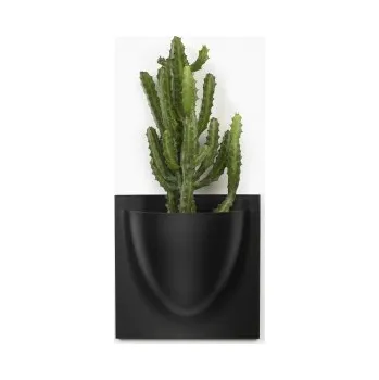 Květináč Nástěnný květináč VertiPlants BIO Black 30 cm