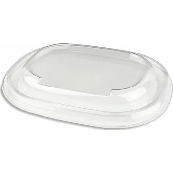 Jednorázové nádobí Víčko oválné R-PET Sabert 190/150mm 50ks