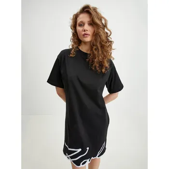 Dámské šaty Karl Lagerfeld Signature Hem T-Shirt Dress 231W1357999 XS