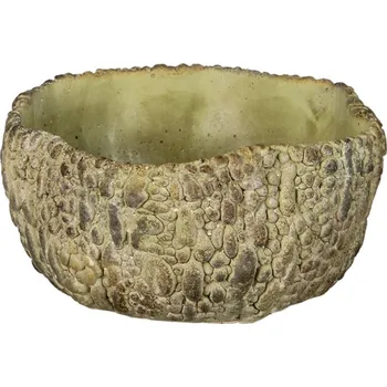 Obal na květináč Cementový květináč se vzorem L – 22x21x11 cm