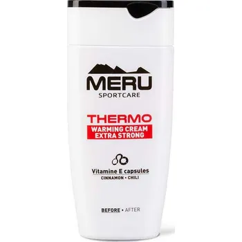 Masážní přípravek Hřejivý krém Meru Thermo Extra strong - Skořice a Chili 150 ml