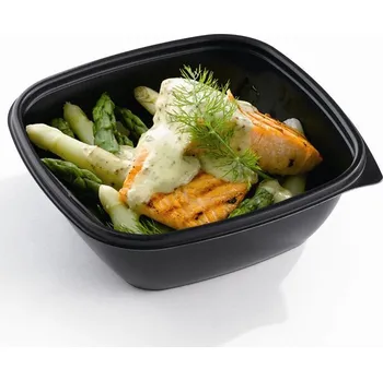 Jednorázové nádobí Sabert Polévková miska PP hranatá 750ml 50ks