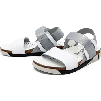 Dámské sandále Dámské kožené sandále 2116 BIONATURA bílé Barva: bianco, Velikost: 36