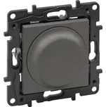 Legrand NILOÉ STEP stmívač otočný pro maximální zátěž 300 W OCEL /863452/