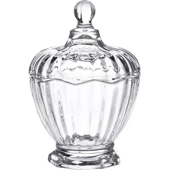 Talíř Bonboniéra s víčkem Transparent 9x13 cm – 9x13 cm