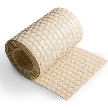 Příslušenství pro plot Béžový plastový ratanový stínící pás \"umělý ratan\" - délka 255 cm a výška 19 cm