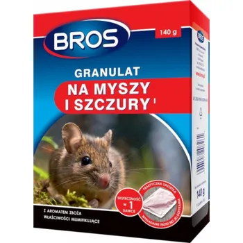 Hubení hlodavce Granule pro myši a krysy Bros 140 g