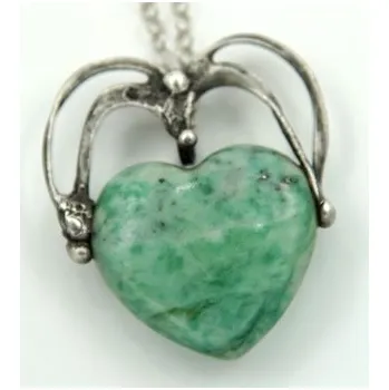 Náhrdelník Srdíčko - amazonit