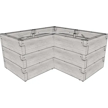 Pařeniště LANIT PLAST Vyvýšený záhon JUWEL TIMBER ERGOLINE L LG3176