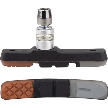 Brzda na kolo PRO-T Brzdové špalíky PRO-T V-brake třísměsová Color (10párů) šedo-oranžovo-černá