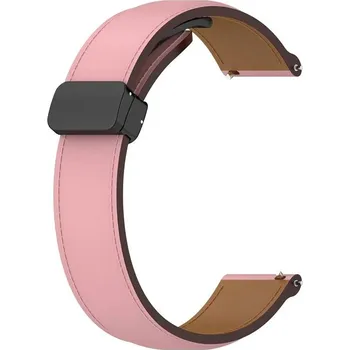Ostatní příslušenství k chytrým hodinkám eses Kožený řemínek s magnetickou přezkou 20 mm - Růžový