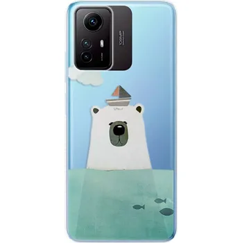 Pouzdro na mobilní telefon Odolné silikonové pouzdro iSaprio - Bear With Boat - Xiaomi Redmi Note 12S