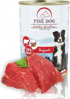 Krmivo pro psa FINE DOG Adult konzerva 70 % masa Beef 400 g