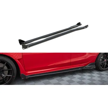 Difuzory na boční lišty V.1 + Klapky Honda Civic Type-R Mk 11