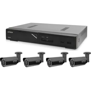 IP kamera Kamerový set 1x AVTECH NVR AVH1109 a 4x 5MPX IP Bullet kamera AVTECH AVTECH AVM5547 + 4x Kabel UTP 1x RJ45 - 1x RJ45 Cat5e 15m!