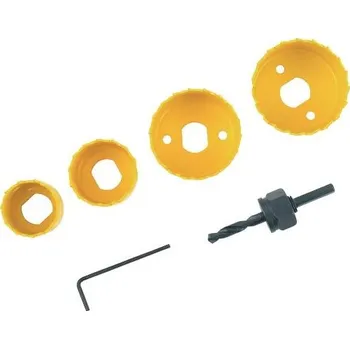 Příslušenství k nářadí EXTOL CRAFT vrtáky vykružovací korunkové, 4 průměry O 32-54mm, HSS/Bi-metal, 1808