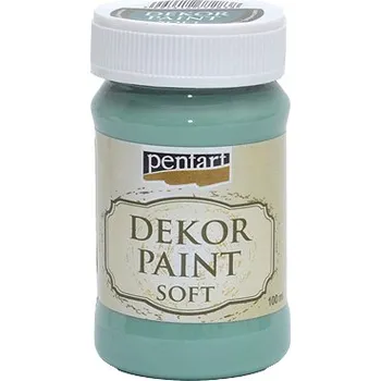 Speciální výtvarná barva Dekor Paint - křídová vintage barva 100ml - tyrkysově zelená