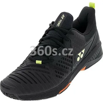 Pánská tenisová obuv Tenisová obuv YONEX SONICAGE 3 MEN, BLACK/LIME vel. 41