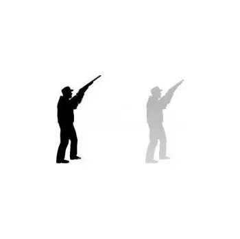 samolepka E-myslivost Samolepka pro myslivce - Myslivec 03 - Barva černá