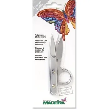 Krejčovské nůžky Nůžky odstřihávací celokovové s kroužkem na prst (11,5cm) - cvakačky - Madeira