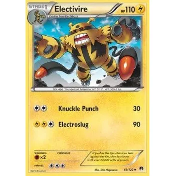 Karetní hra Pokémon BKP 043/122 Electrivire - BreakPoint Stav: Excellent, Verze: REVERSE HOLO