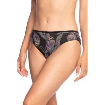 Kalhotky Dámské kalhotky MINI BIKINI L-1428MB PEACH-BLACK XL