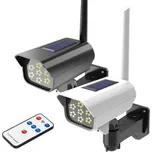 Leventi Solár LED světlo s dálkovým ovládáním a senzorem pohybu kamera maketa