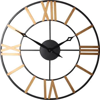 Hodiny Nástěnné hodiny BEST hnědá Ø 78 cm Mybesthome Velké hodiny