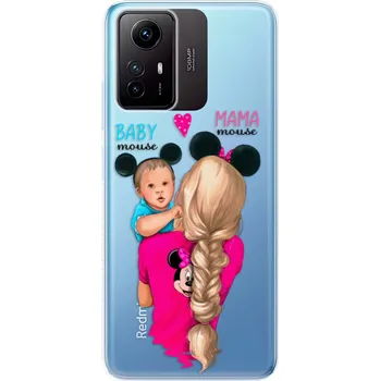 Pouzdro na mobilní telefon Odolné silikonové pouzdro iSaprio - Mama Mouse Blonde and Boy - Xiaomi Redmi Note 12S