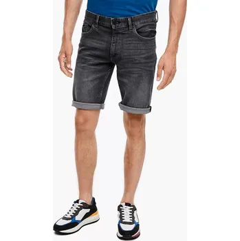 Pánské kraťasy Q/S s.Oliver pánské džínové regular kraťasy John šedé Velikost: 29