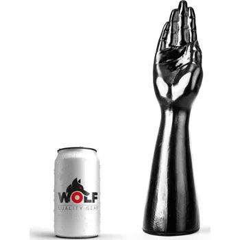 Dildo Wolf Fist Handler XL, černé dildo s Vac-U-Lock 40,5 x 4,9–9 cm