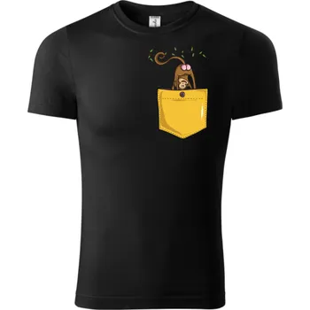 Chlapecké tričko Fenomeno Dětské tričko Opice Velikost: 110 cm/4 roky, Barva trička: Bílé