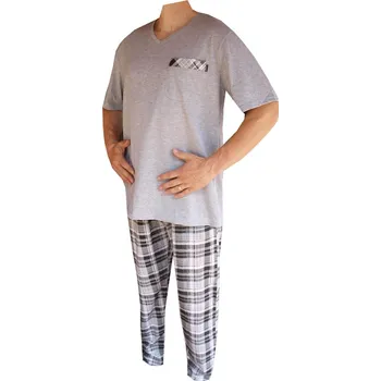 Pánské pyžamo xcena Pyžamo s kr. rukávem dlouhé nohavice Velikost: XXL