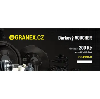 Dárkový voucher tištěný v hodnotě 200 Kč