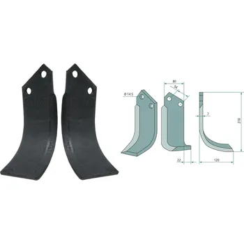 Pracovní nůž Frézovací nůž levý pro Bednar-Strom, 54/14,5/218 mm