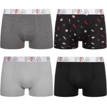 Boxerky Fila Performance FM412BXPB7 Boxer 4 PACK barevné M